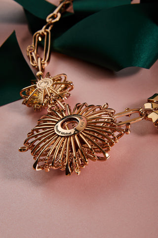 Collier Nuit d'Eclats | Or rose, serti de tourmalines