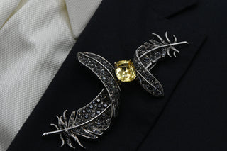 Broche Doux Vertige | Saphir