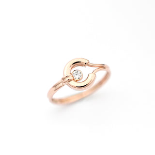 Bague Cédille | Or et diamant naturel