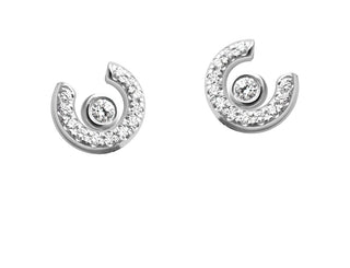 Boucles d'oreille Cédille | Or et diamants naturels