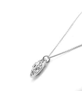 Pendentif Facettes | Or et diamant central naturel