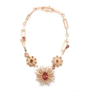 Collier Nuit d'Eclats | Or rose, serti de tourmalines