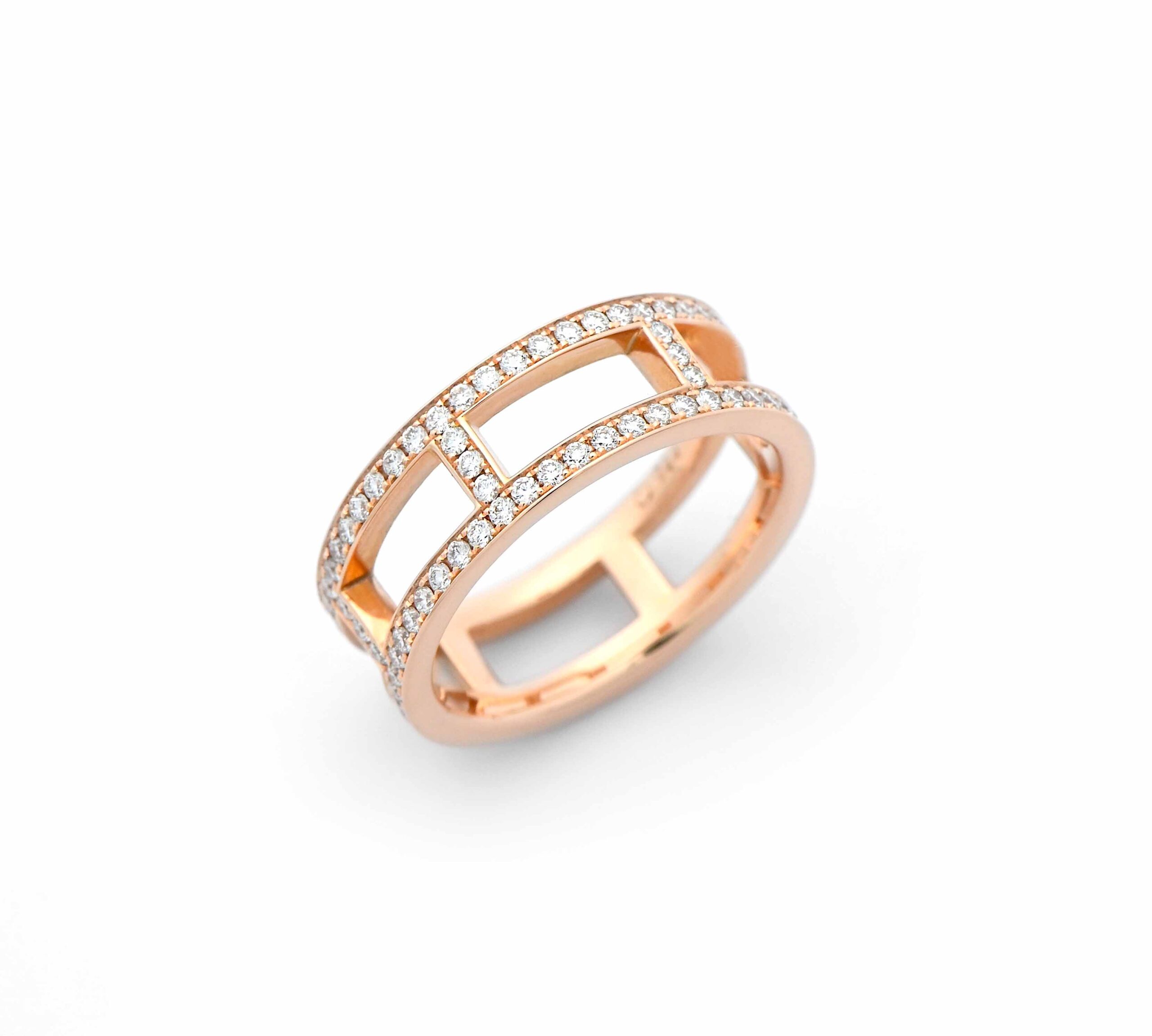 Bague or rose discount 750